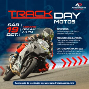 TRACK DAY MOTOS Sábado 19 de octubre 2024