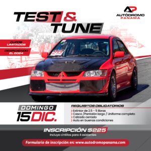 TEST & TUNE Domingo 15 de Diciembre