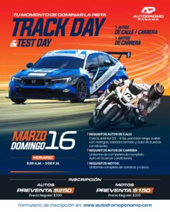 TRACK DAY & TEST DAT MARZO DOMINGO 16 2025