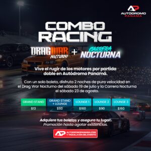 COMBO RACING | DRAG WAR NOCTURNO + CARRERA NOCTURNA