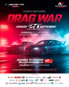 DRAG WAR NOCTURNO SÁBADO 20 DE SEPTIEMBRE 2025