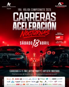 DRAG CARRERAS DE ACELERACIÓN NOCTURNAS | SÁBADO 18 DE ABRIL | 1RA VÁLIDA CAMPEONATO 2026 1.1